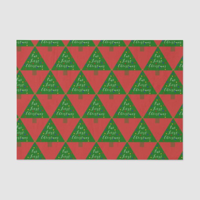 Papier Mousseline Notre premier papier de tissus de Noël (Recto)