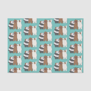 Papier Mousseline Nous, Groupe Ours Nus Hug