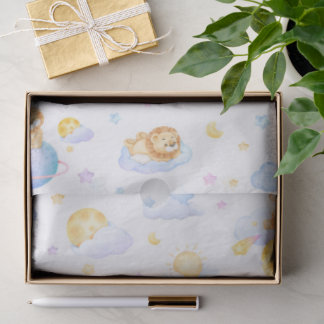 Papier Mousseline Nouveau bébé Lion Design bébé Cadeau Tissu Envelop