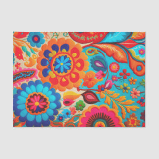 Papier Mousseline NOUVEAU BOHEMIA 1 beau papier décolleté vibrant