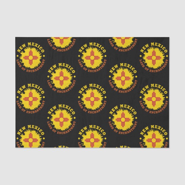 PAPIER MOUSSELINE NOUVEAU DRAPEAU D'ÉTAT DU MEXIQUE (Recto)