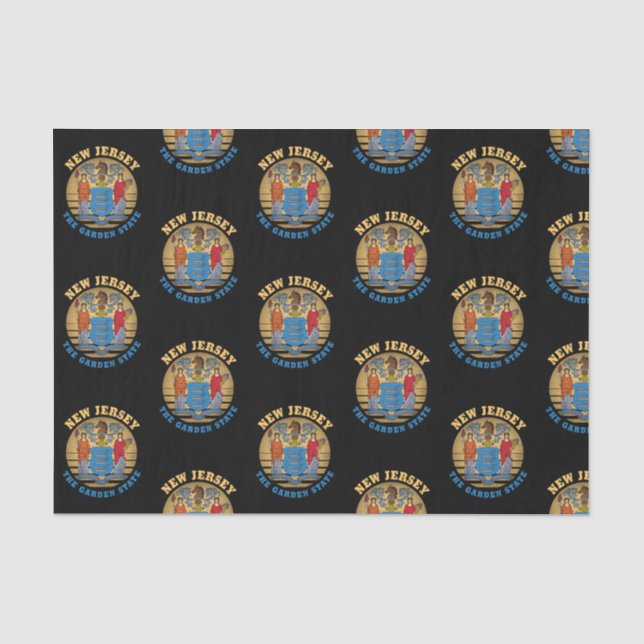 PAPIER MOUSSELINE NOUVEAU DRAPEAU JERSEY GARDEN (Recto)