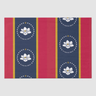 Papier Mousseline Nouveau Motif du drapeau du Mississippi 2020