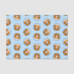 Papier Mousseline Nouvelle-Écosse Peinture de chien pour l'essayeur 