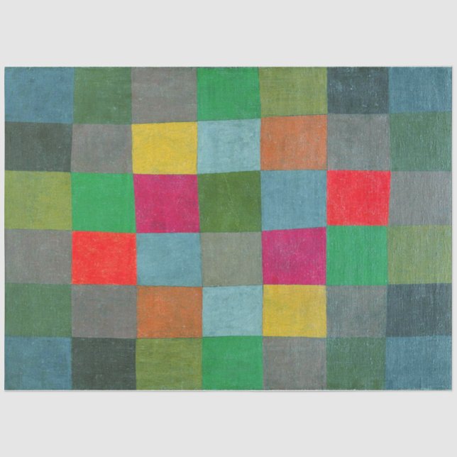 Papier Mousseline Nouvelle harmonie, Paul Klee (Recto)