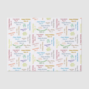 Papier Mousseline Novembre, 11 Anniversaire Tissue Paper