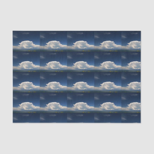 Papier Mousseline Nuage de Puffy blanc (Recto)