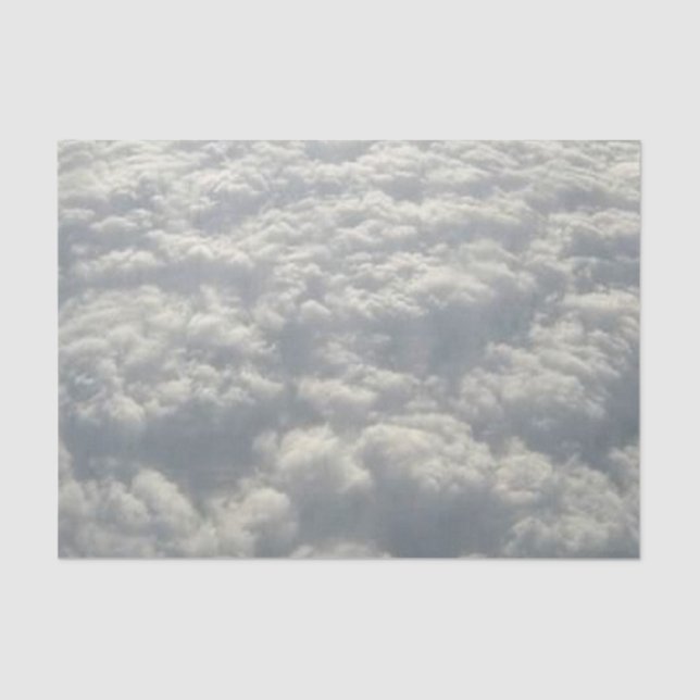 PAPIER MOUSSELINE NUAGES DE FLUFFE BLANC (Recto)