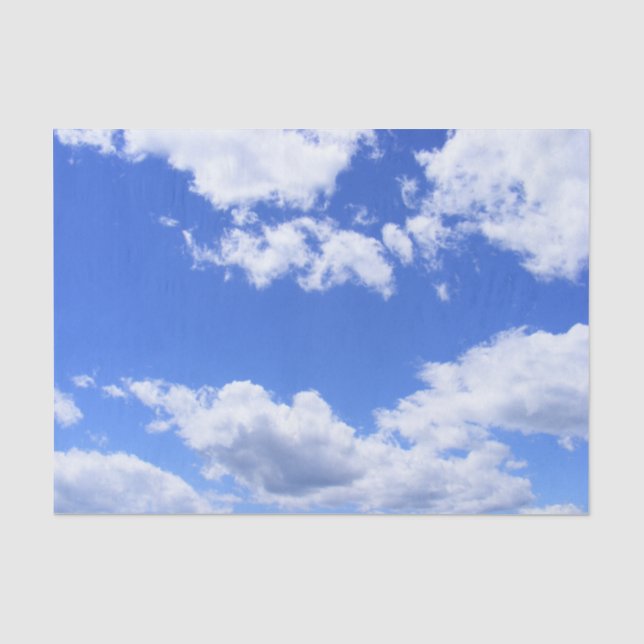 Papier Mousseline Nuages d'été (Recto)