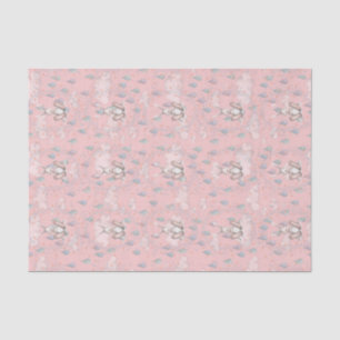 Papier Mousseline Nuages et gouttes d'eau de rosée de Bunny