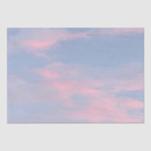 Papier Mousseline Nuages roses personnalisables