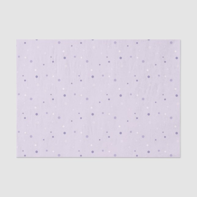 Papier Mousseline nuances de papier de tissu à points violets (Recto)