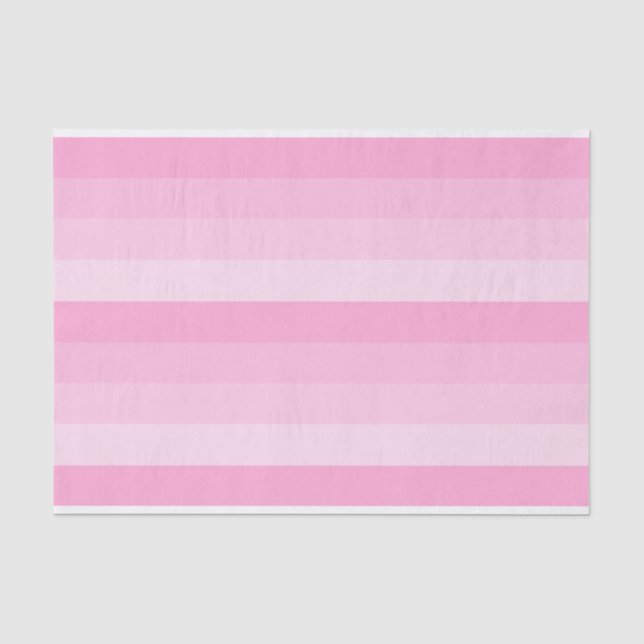 Papier Mousseline Nuances de rayures roses (Recto)