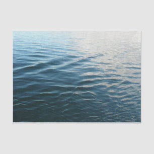 Papier Mousseline Nuances d'eau bleue Photographie de la nature Abst
