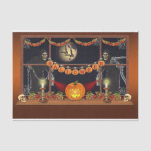 Papier Mousseline Nuit éffrayante d'Halloween