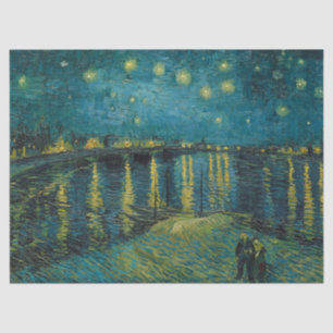 Papier Mousseline Nuit étoilée par Vincent van Gogh