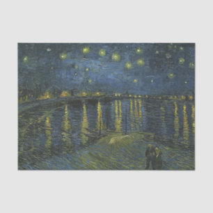 Papier Mousseline Nuit étoilée sur le Rhône, Vincent van Gogh