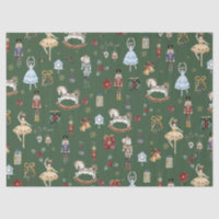 Nutcracker Christmas Ballet Aquarelle Vintage