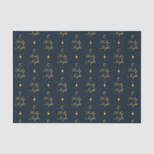 Papier Mousseline O Holy Night Navy & Gold