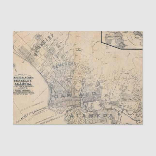 Papier Mousseline Oakland, Berkeley, Alameda (Recto)