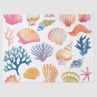 Papier Mousseline OceanModern Tropical Plant Print – Pink and Green