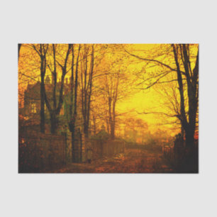 Papier Mousseline Octobre Afterglow John Atkinson Grimshaw
