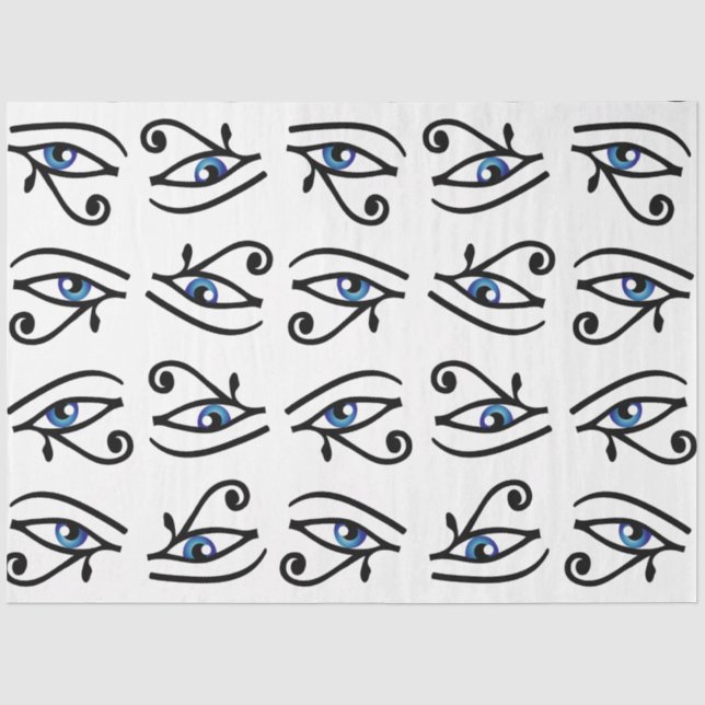 Papier Mousseline OEil égyptien de Horus ou de wadjet (Recto)