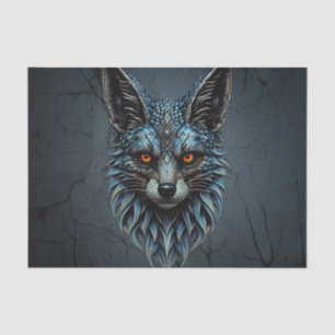 Papier Mousseline Oeil orange, fourrure cool : Le renard éblouissant