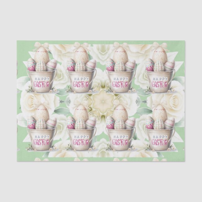Papier Mousseline Oeufs de Pâques (Recto)