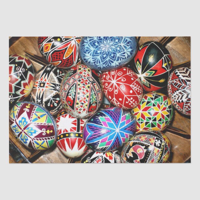 Papier Mousseline OEufs de Pâques ukrainiens (Recto)