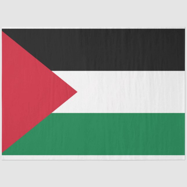 Papier Mousseline officiellement le drapeau de l'État de Palestine (Recto)