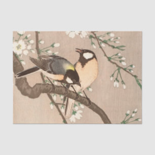 Papier Mousseline Oiseau chevalier asiatique japonais