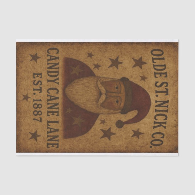 Papier Mousseline Olde St Nick Candy Canes (Recto)