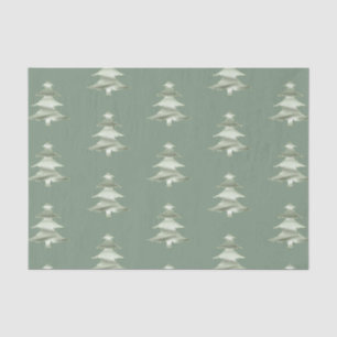Papier Mousseline Olive Pistachio Menthe Green Christmas Tree