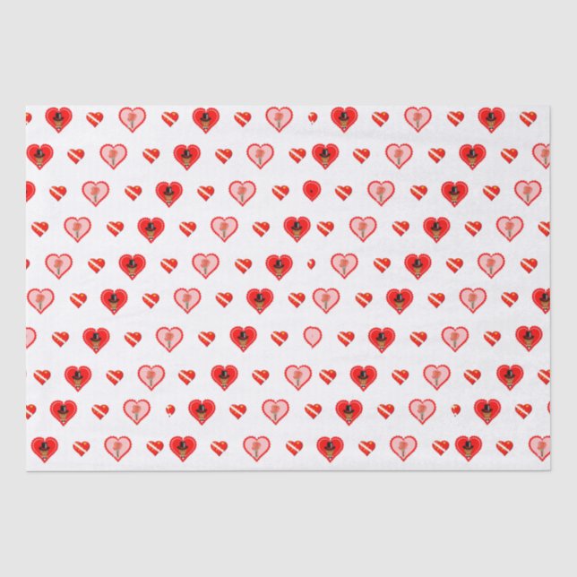 Papier Mousseline Oliver Le modèle de la Saint-Valentin Otter (Recto)