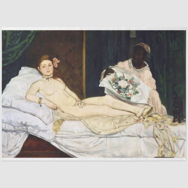 Papier Mousseline Olympia, Edouard Manet, 1863 (Recto)