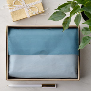 Papier Mousseline Ombre Dégradé Teinture Ocean Blue