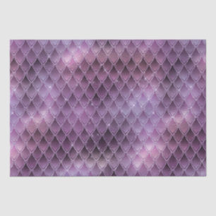 Papier Mousseline Ombre violet chatoyante et Parties scintillant Dra