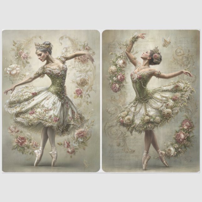 Papier Mousseline Once Upon A time Series Double Portrait  (Recto)