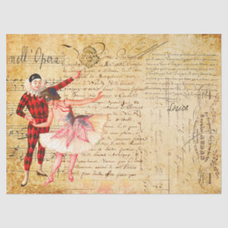 Papier Mousseline Opera with French Handwriting