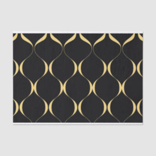 Papier Mousseline Or, simple, moderne, luxueux graphisme ondulé