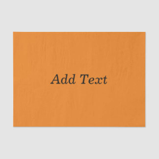 Papier Mousseline Orange Create Your Own Add Text Custom
