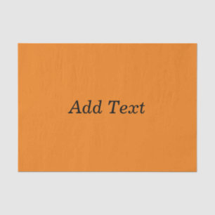 Papier Mousseline Orange Créez Votre Propre Ajouter Texte Personnali