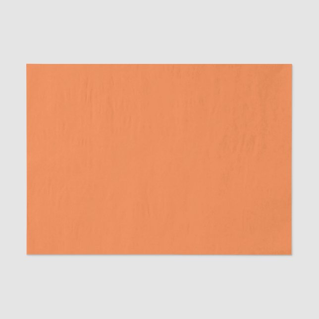Papier Mousseline Orange Peel couleur solide (Recto)