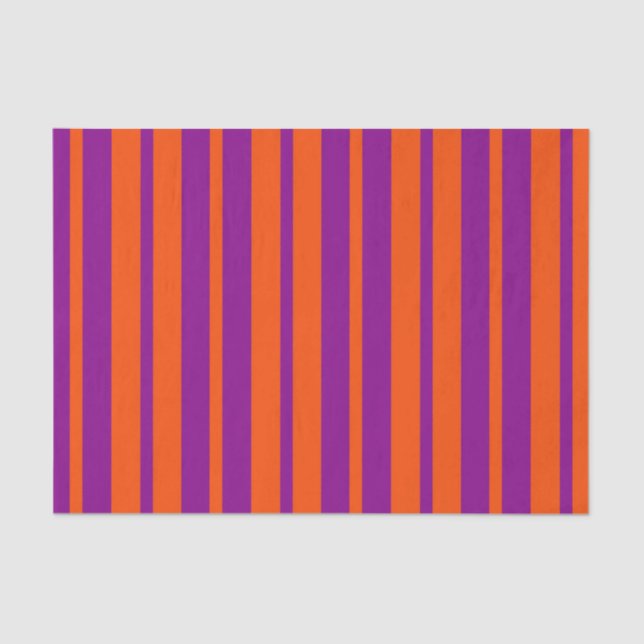 Papier Mousseline Orange Purple Stylish Stripes Pattern Design  (Recto)