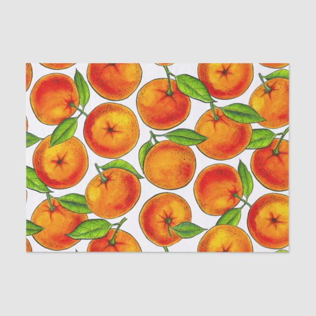 Papier Mousseline Oranges (Recto)