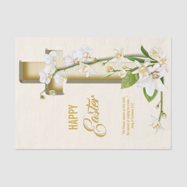 Papier Mousseline Orchid Lily Coss (Recto)