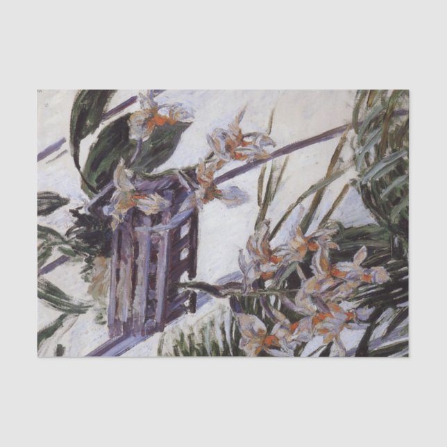 Papier Mousseline Orchidées par Gustave Caillebotte Papier de tissus (Recto)