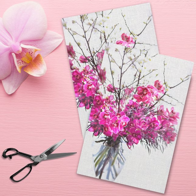 Papier Mousseline Orchidées pourpres de tigre (Créateur téléchargé)