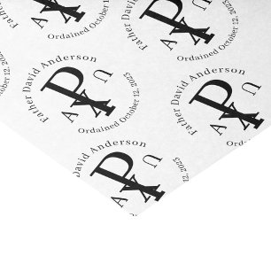 Papier Mousseline Ordination de prêtre catholique personnalisée